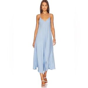 L'AGENCE Light Blue Maxi Dress